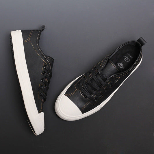 "Men's Spring Tide Leather Casual Shoes - MANDOTOS"