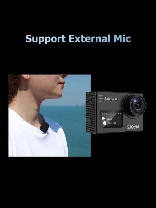 "SJCAM SJ6 Legend Action Camera with 4K action cam 30M Waterproof 2.4G WiFi 2.0\" Touch Screen sports camera action bicycle helmet - MANDOTOS"