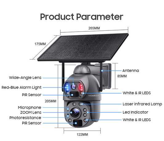 "Ultimate 4G Solar HD Security Camera - MANDOTOS"