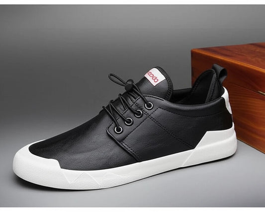 "Stylish Men's Leather Casual Flats - MANDOTOS"