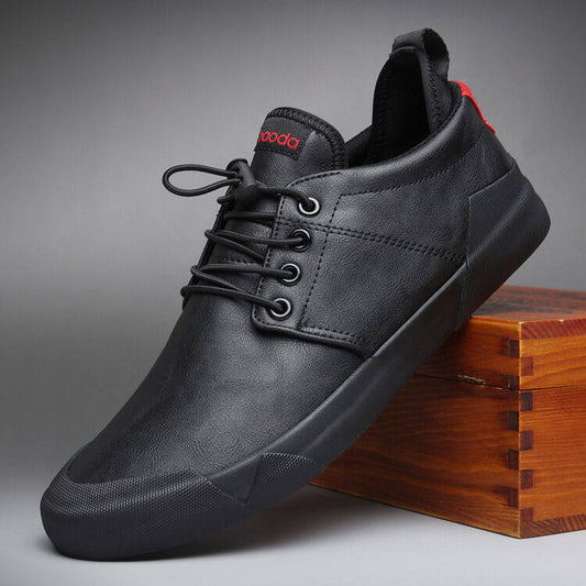 "Stylish Men's Leather Casual Flats - MANDOTOS"