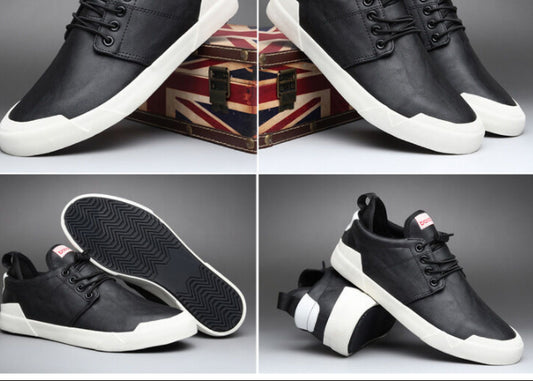 "Stylish Men's Leather Casual Flats - MANDOTOS"