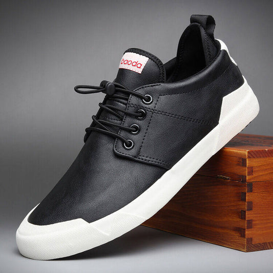 "Stylish Men's Leather Casual Flats - MANDOTOS"