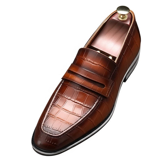 "Sophisticated Genuine Leather Business Shoes for Men - MANDOTOS"