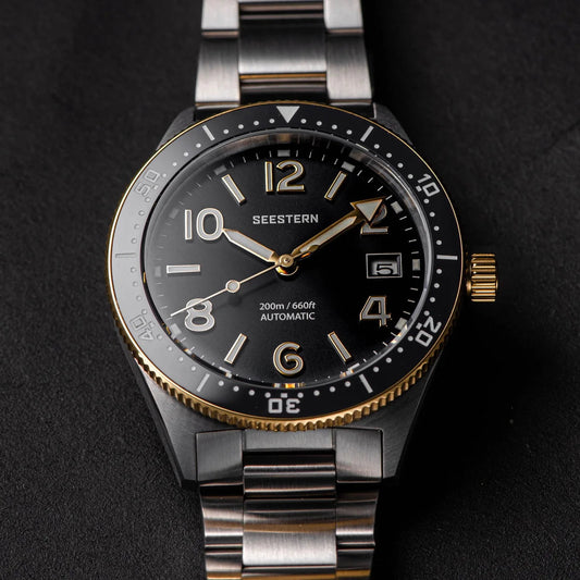 "S434 Men's Automatic Diver Watch - NH35A Movement with BGW9 Luminescence - MANDOTOS"