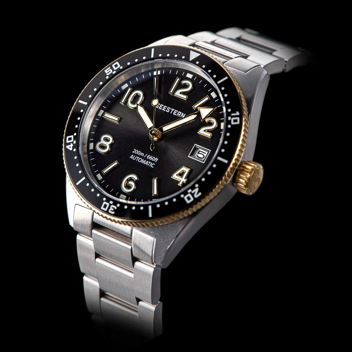 "S434 Men's Automatic Diver Watch - NH35A Movement with BGW9 Luminescence - MANDOTOS"