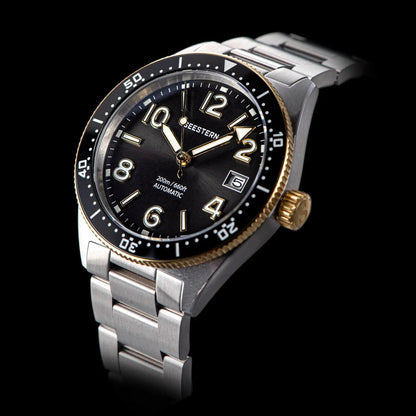 "S434 Men's Automatic Diver Watch - NH35A Movement with BGW9 Luminescence - MANDOTOS"