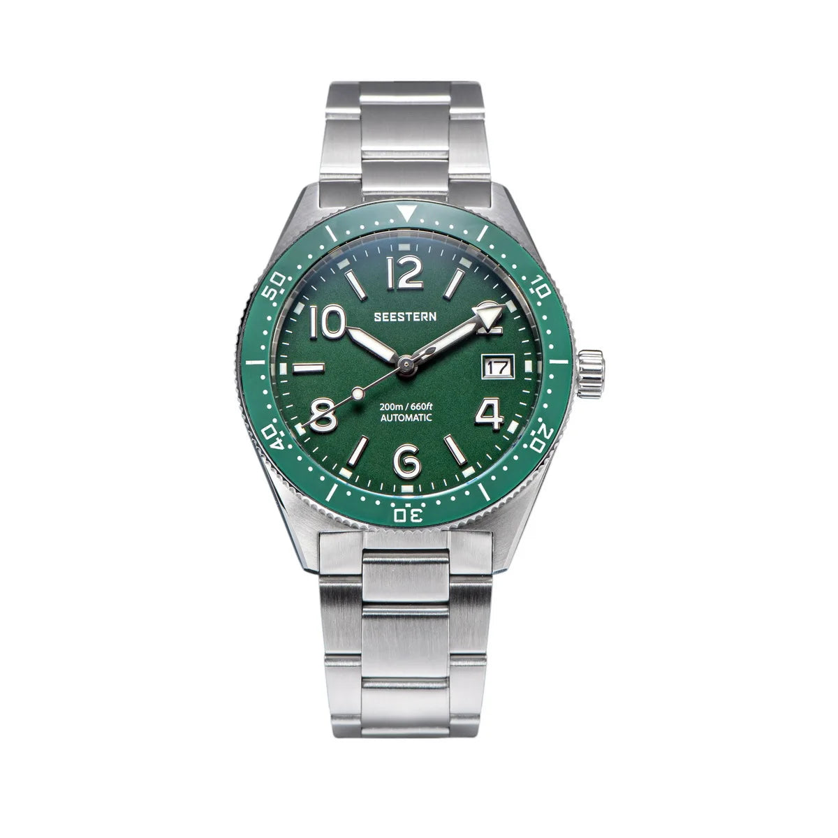 "S434 Men's Automatic Diver Watch - NH35A Movement with BGW9 Luminescence - MANDOTOS"