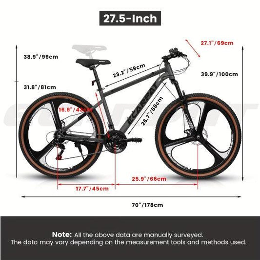 "High-carbon Steel Frame Fork Bike - MANDOTOS"