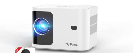 "Smart HD 720p Wireless Projector with Adjustable Trapezoidal Technology - MANDOTOS"