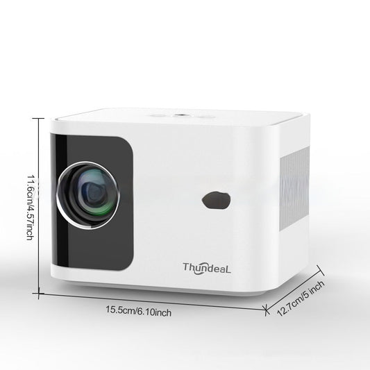 "Smart HD 720p Wireless Projector with Adjustable Trapezoidal Technology - MANDOTOS"