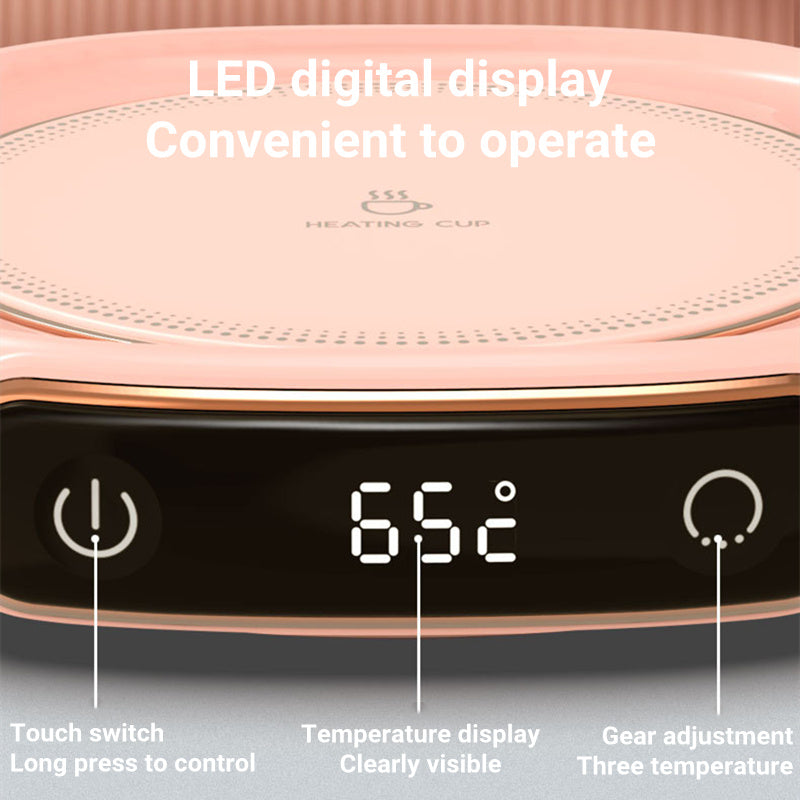 Coffee Mug Warmer Warm Coaster Smart Heating Cup Thermal Insulation Constant Temperature Coaster Heating Pad Desktop - MANDOTOS