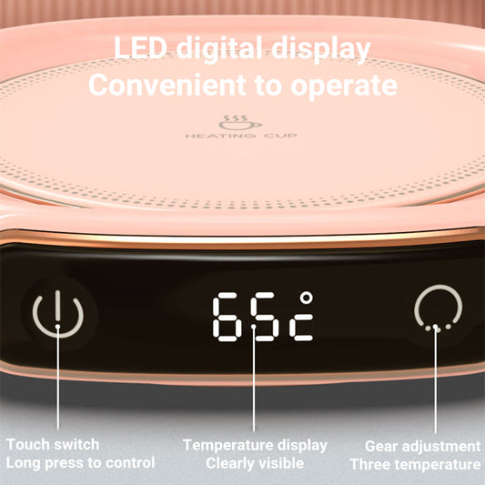 Coffee Mug Warmer Warm Coaster Smart Heating Cup Thermal Insulation Constant Temperature Coaster Heating Pad Desktop - MANDOTOS