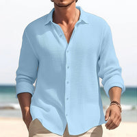 Plus Size Men's Casual Lapel Shirt