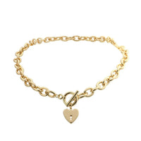 Heart Key Toggle Necklace - MANDOTOS INTERNATIONAL