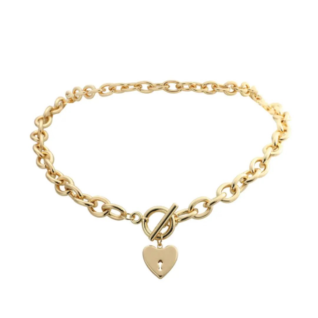 Heart Key Toggle Necklace - MANDOTOS INTERNATIONAL