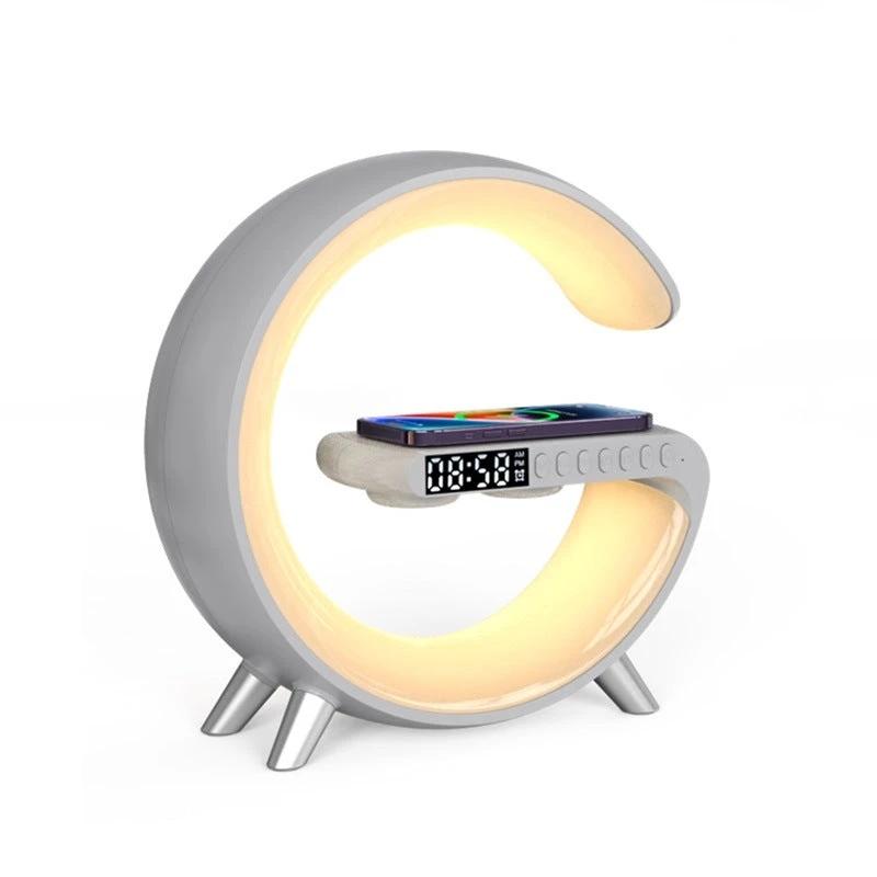 New Intelligent G Shaped LED Lamp Bluetooth Speake Wireless Charger Atmosphere Lamp App Control For Bedroom Home Decor - MANDOTOS INTERNATIONAL0