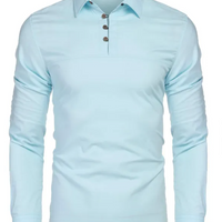 Men's Essential Linen-Cotton Long Sleeve Shirt
