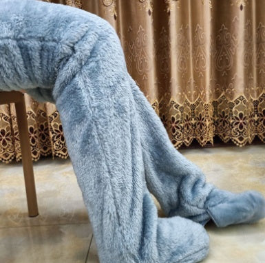 Over Knee High Fuzzy Long Socks Winter Warm Cold Leg Knee Joint Cold-proof Stockings Home Floor Sleeping Socks - MANDOTOS