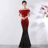 Birthday Party Dress Slimming Host Long Dress MANDOTOS