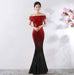 Birthday Party Dress Slimming Host Long Dress MANDOTOS