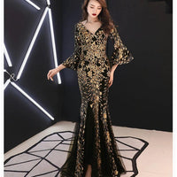 Banquet evening dress princess slim dress MANDOTOS