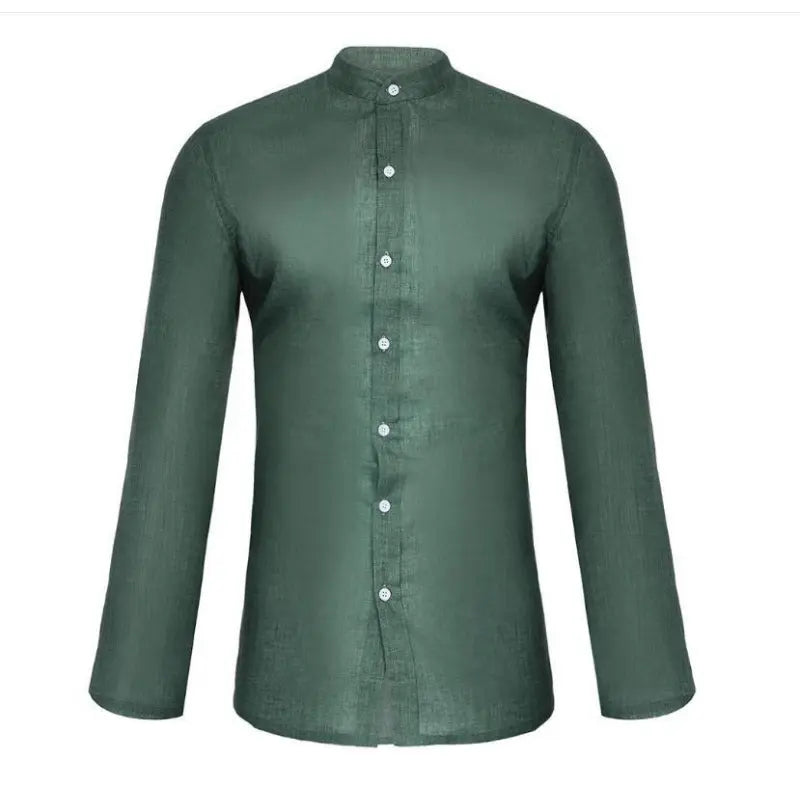 Classic Buttoned Collar Men's Shirt