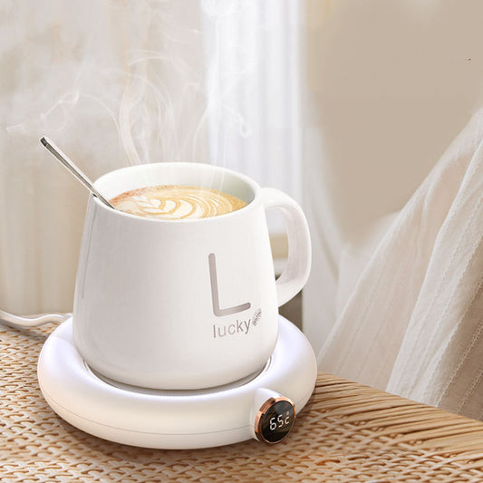Coffee Mug Warmer Warm Coaster Smart Heating Cup Thermal Insulation Constant Temperature Coaster Heating Pad Desktop - MANDOTOS