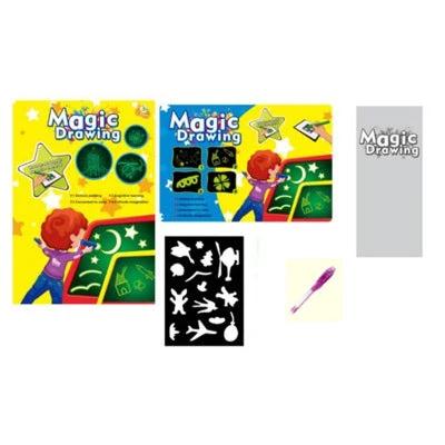 Educational Toy Drawing Pad 3D Magic 8 Light Effects Puzzle Board Sketchpad MANDOTOS