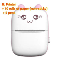 Mini Printer Portable Mini Bluetooth WiFi New Wrong Printer Mobile Phone Photo Title Note Hot Print Pocket Student Error Label Printer - MANDOTOS