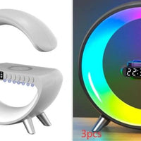 New Intelligent G Shaped LED Lamp Bluetooth Speake Wireless Charger Atmosphere Lamp App Control For Bedroom Home Decor - MANDOTOS INTERNATIONAL0