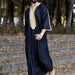 Elegant Men's Black Linen Robe - MANDOTOS INTERNATIONAL