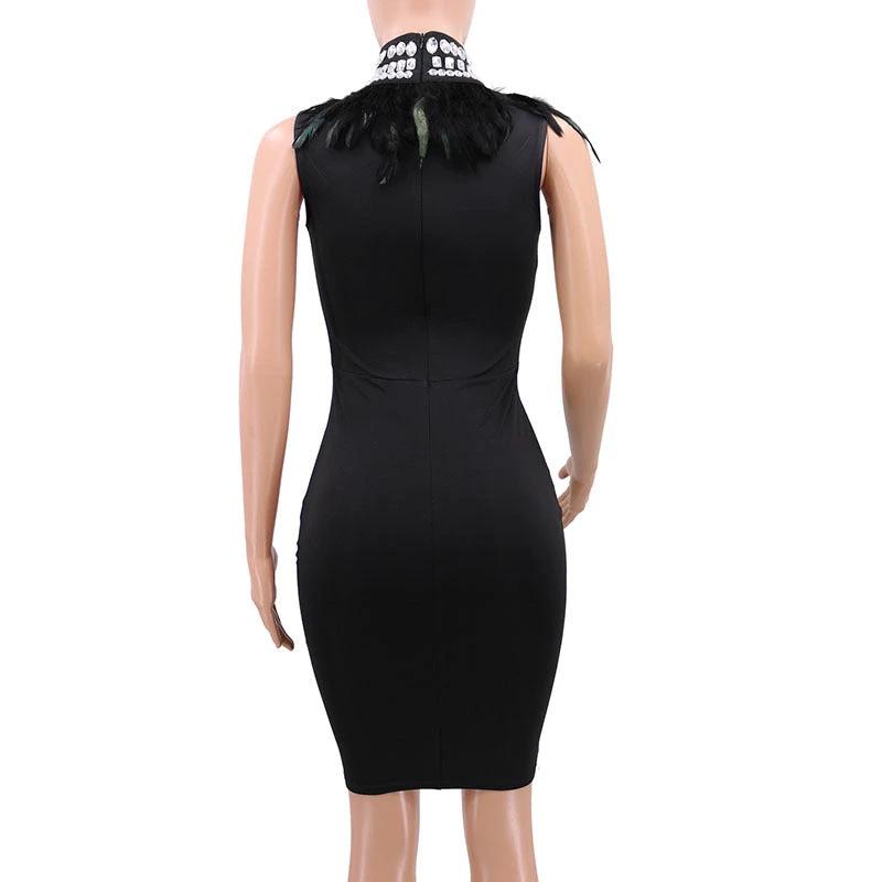 Bandage beads evening dress MANDOTOS