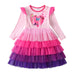 VIKITA Winter Long Sleeve Cotton Dress for Girls 12T Pink LH2311 - MANDOTOS INTERNATIONAL