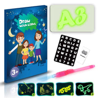 Educational Toy Drawing Pad 3D Magic 8 Light Effects Puzzle Board Sketchpad MANDOTOS