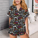 Viva Las Vegas Western Satin Ruffle Pajama Set