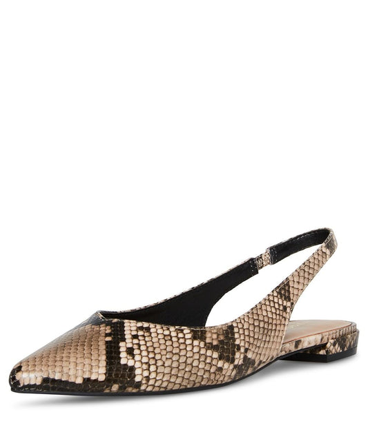 Madden Girl Delaneyy Sling - Back Flat Snake Multi - MANDOTOS INTERNATIONAL