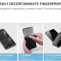 2 In 1 Phone Computer Screen Cleaner Kit For Screen Dust Removal Microfiber Cloth Set MANDOTOS