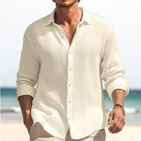 Plus Size Men's Casual Lapel Shirt