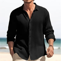 Plus Size Men's Casual Lapel Shirt
