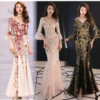 Banquet evening dress princess slim dress MANDOTOS