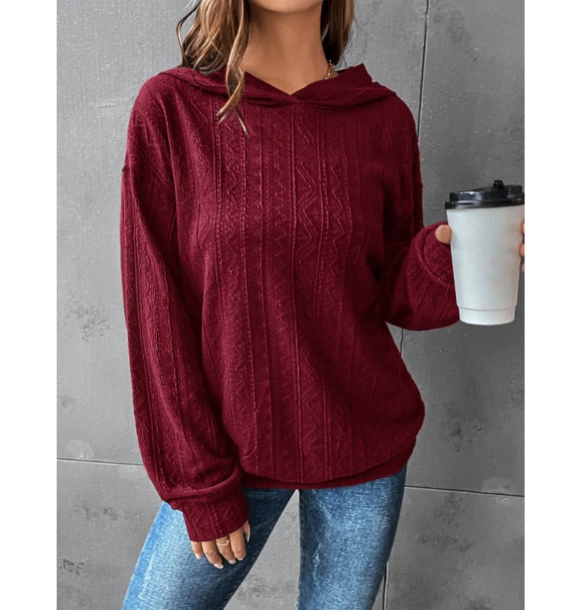 Autumn Casual Solid Hoodie for Women