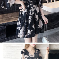 New floral dress women's summer dress summer 2019 new women's fashion student Korean style slimming fashion fashion