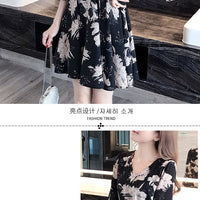 New floral dress women's summer dress summer 2019 new women's fashion student Korean style slimming fashion fashion