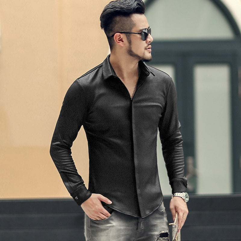 Euro-American Mens Luxe Dress Shirt
