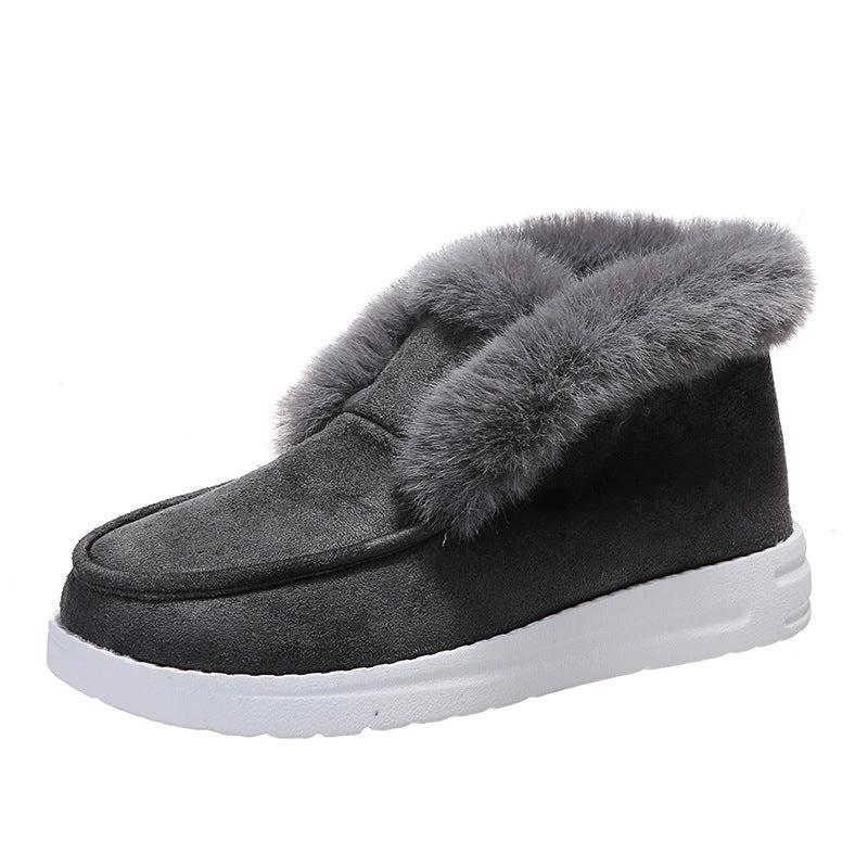 Snow Boots Warm Winter Shoes Plush Fur Ankle Boots Women - MANDOTOS