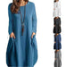 Ladies' Autumn Breeze Cotton-Linen Dress