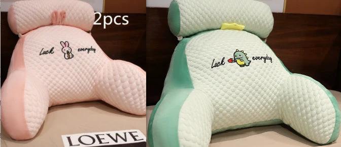 Triangle Reading Cushion - Fluffy Backrest Pillow for Sofa & Bed - MANDOTOS