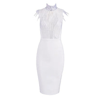 Bandage beads evening dress MANDOTOS