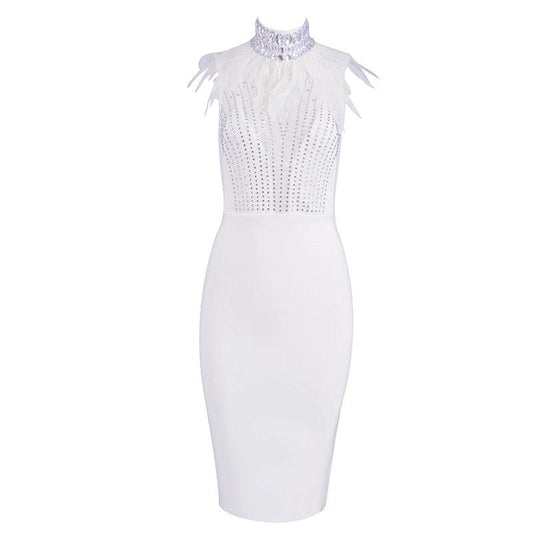 Bandage beads evening dress MANDOTOS